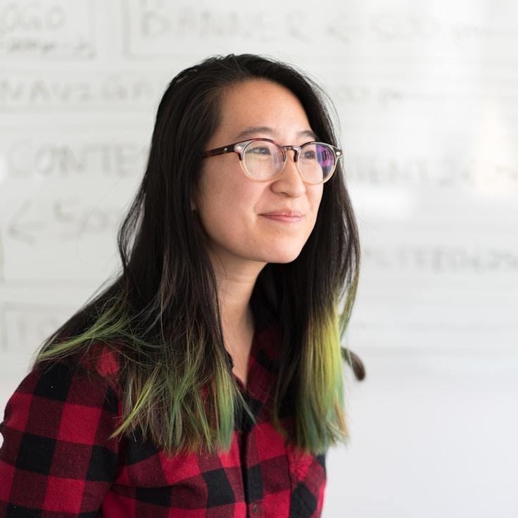 Mobile app project planning workspace with devices and development tools